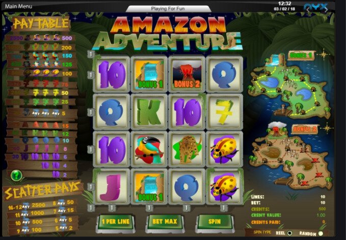 secrets of the amazon slot free