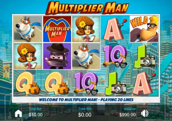 Multiplier Man Slots Bodog