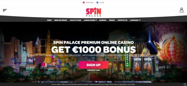 Spin Palace Casino Welcome Bonus