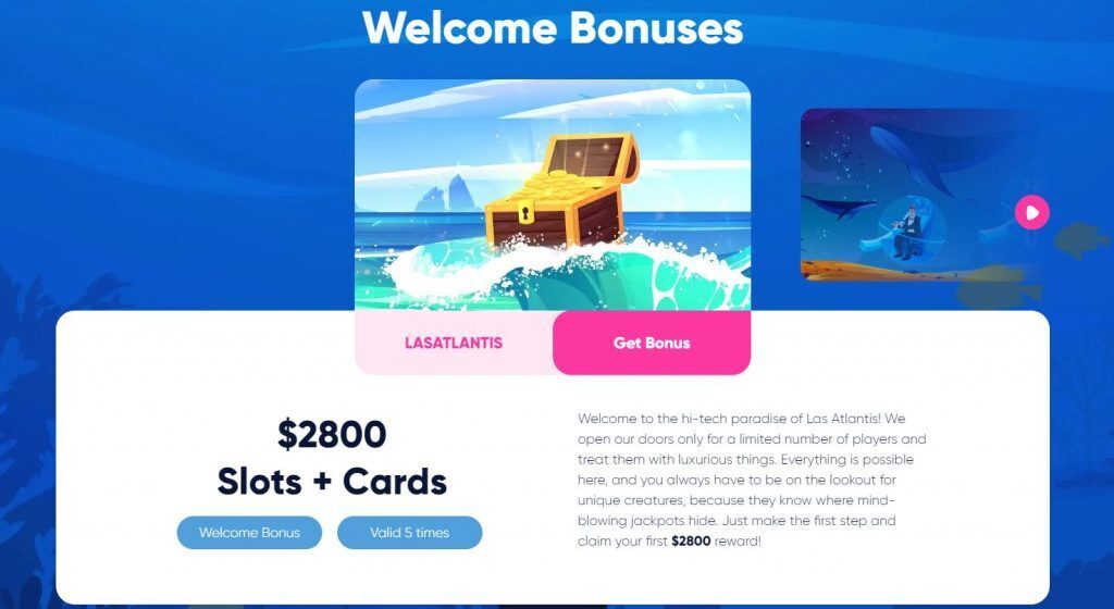 Las Atlantis Casino Welcome Bonus